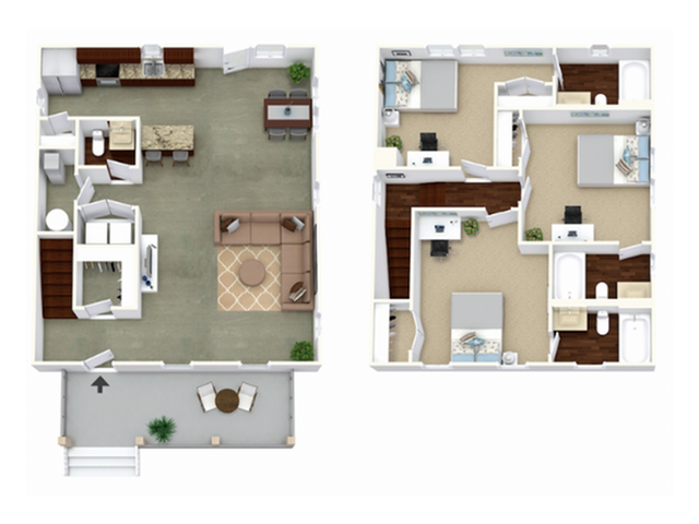 3 Bedroom Camden - The District at Clemson | Student Housing