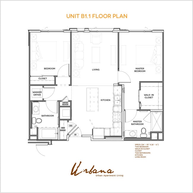 B1 Floorplan - Urbana