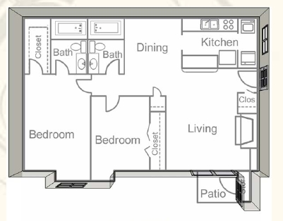 2BR/2BA - Oak Hills Apartments