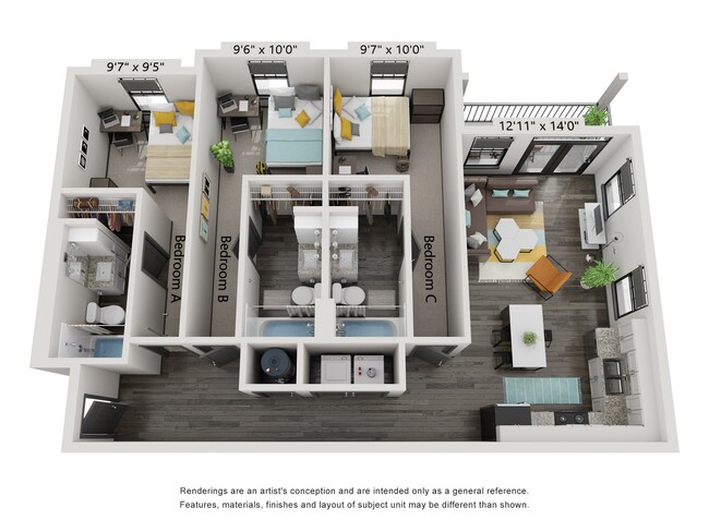 The Three Garden Plus Floorplan - Atlas Athens