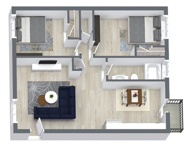 Floorplan - Suntree Apartments