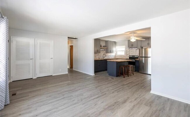 Living Room + Kitchen - 1104 Oak Blvd