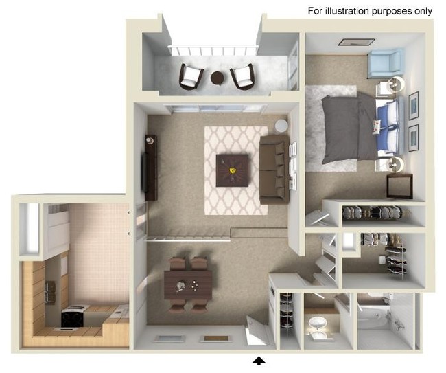 Floorplan - Serafino Square Luxury Apartments