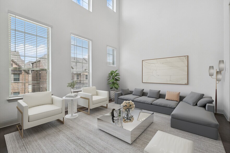 Living Room - Virtually Staged - 4213 Shavano Dr