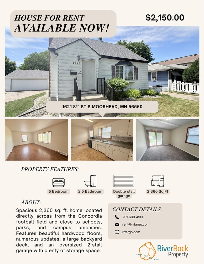 Building Photo - Spacious 5 Bedroom Home Across from Concordia Football Field