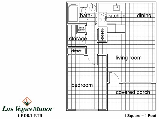 1BR/1BA - Las Vegas Manor Apartments