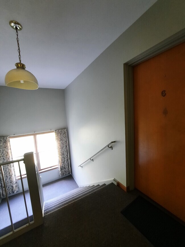 Carpeted, Clean Well Lit Stairs - 1450 Wing St