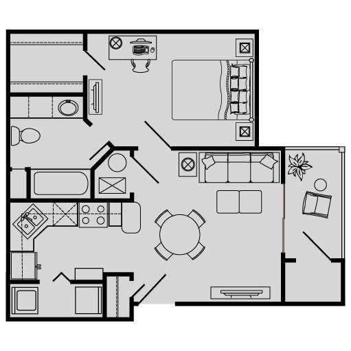 Floorplan - The Vanderbilt Apartments