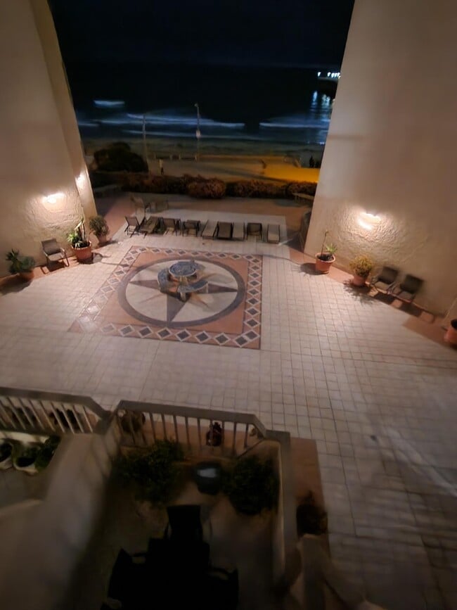 Courtyard Night View - 4465 Ocean Blvd