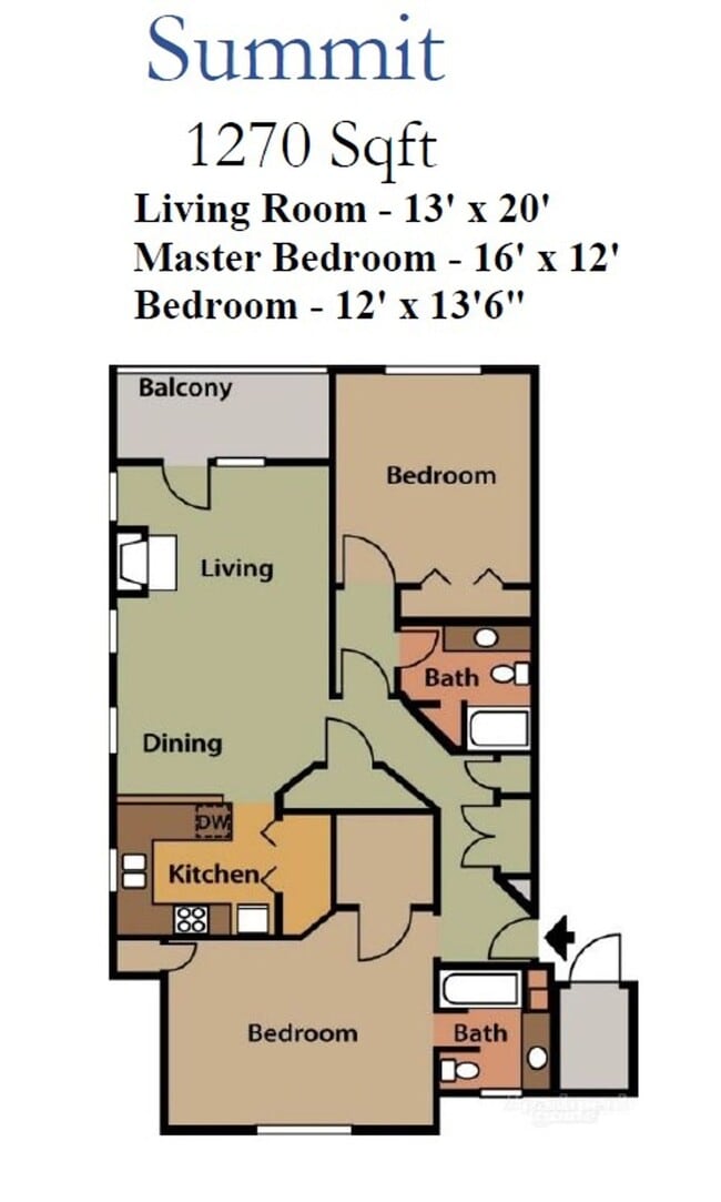 Floorplan - Meridian Park Apartments