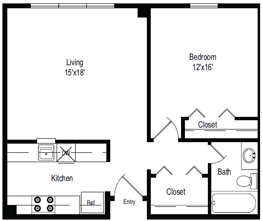 Floorplan - Douglass Apartments