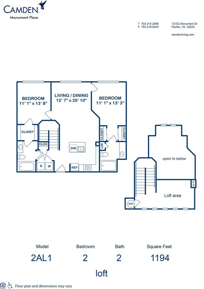 Floorplan - Camden Monument Place