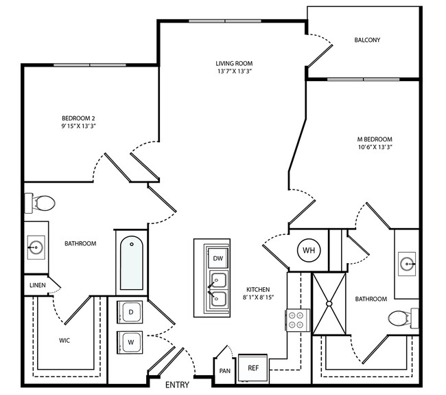 Floorplan - Moda at the Hill