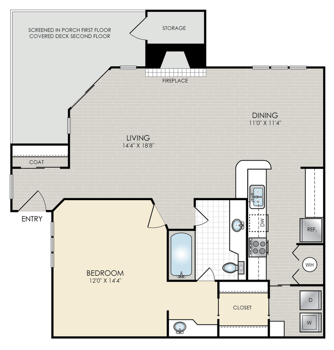 Floorplan - Park Place Apartments