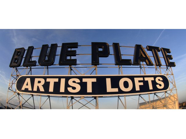 Blue Plate Signage - Blue Plate Artist Lofts