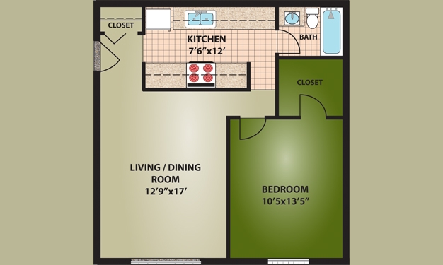 Floorplan - Forest Glade Apartments