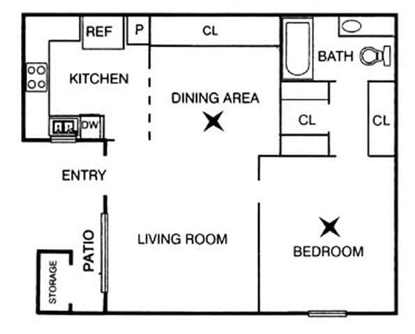 Floorplan - Chase Crossing Apartments