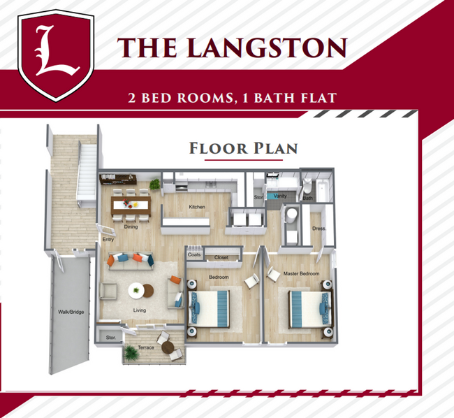 Floorplan - The Langston Apartments