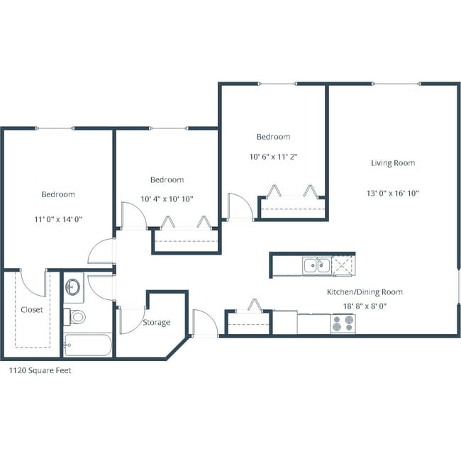 Floorplan - Ashbury Apartment Community