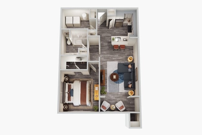 A2 - 1 Bed 1 Bath - Rise Crown View