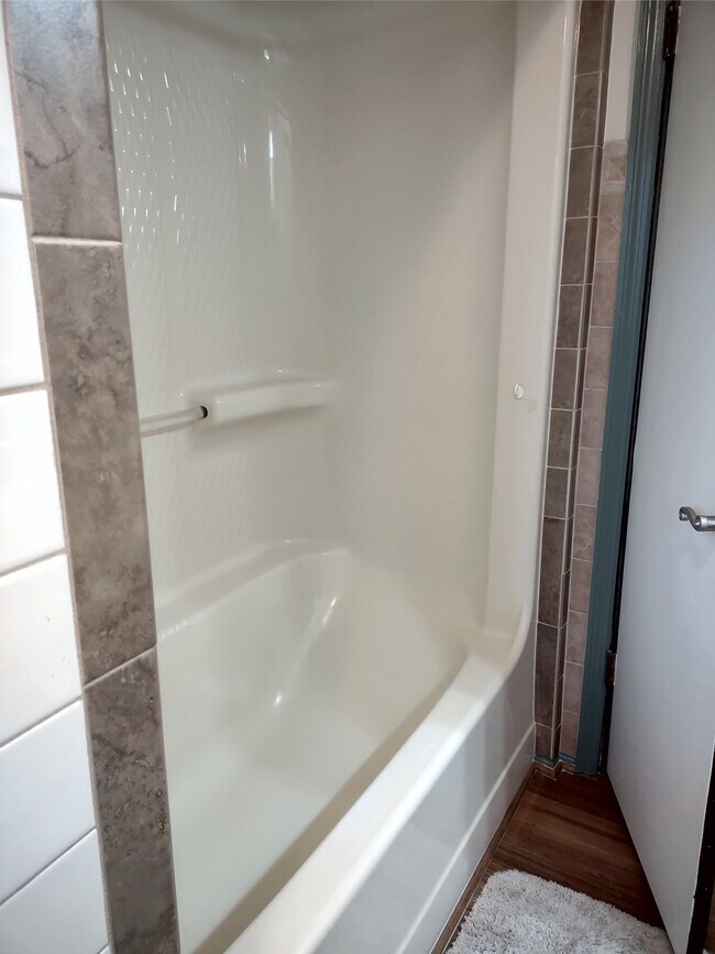 Maine bathroom with Ceramic-stone tiled Tub-shower - 120 Arrow Lands Trl