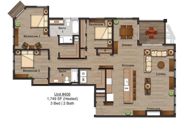 Residence 406 - Eliason Square Apartments
