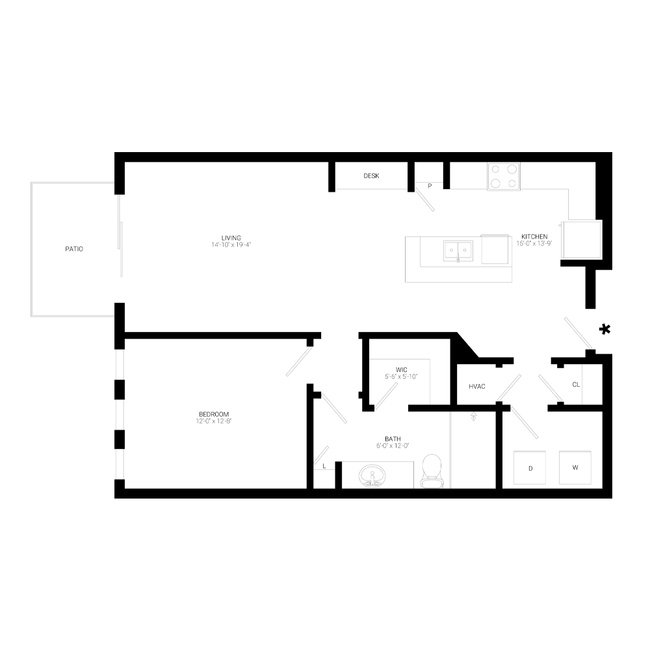 Floorplan - The Cunningham Apartments