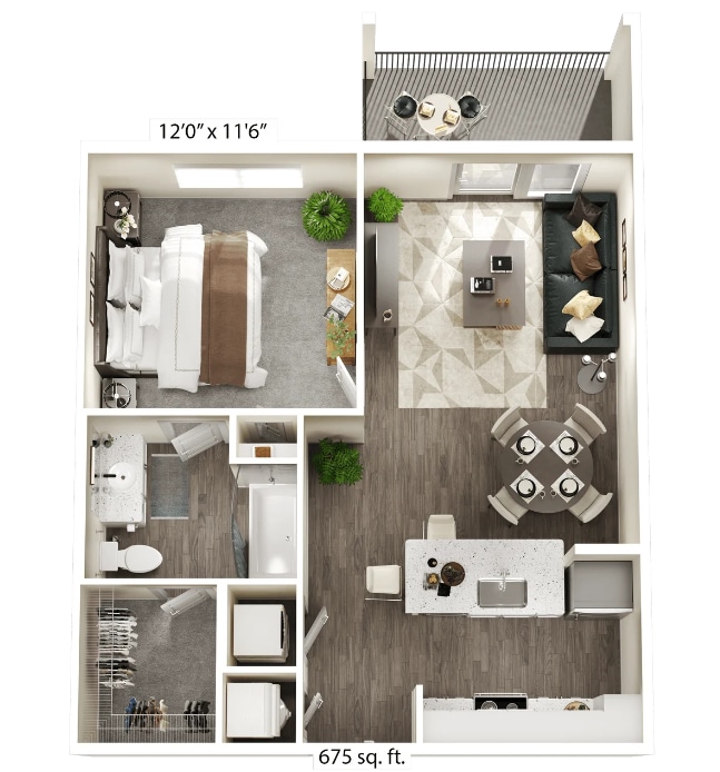 Floorplan - The Flats at Laurel & Pine