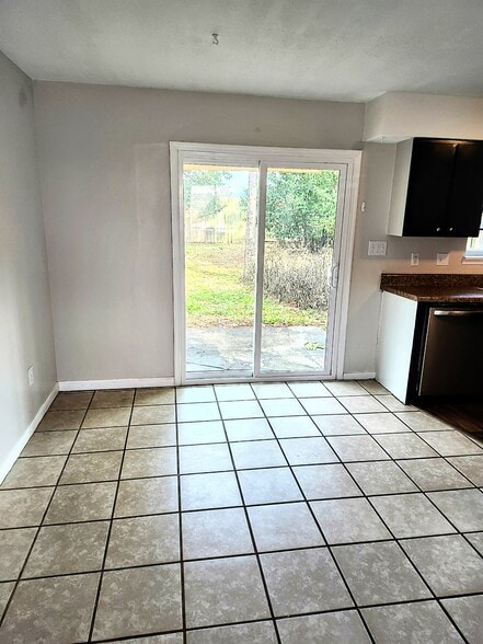 New sliding patio door off kitchen - 2519 beech st