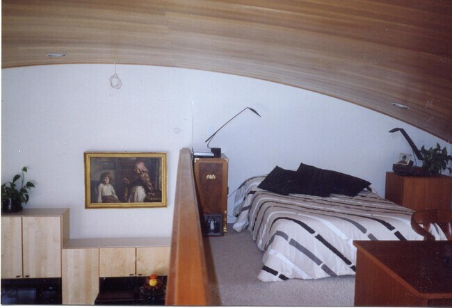 Curved Ceiling of Loft as Bedroom - 2557 Via Merano