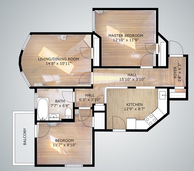 Building Photo - 9/1 No Fee! Sunny 2BR w/private balcony, h...