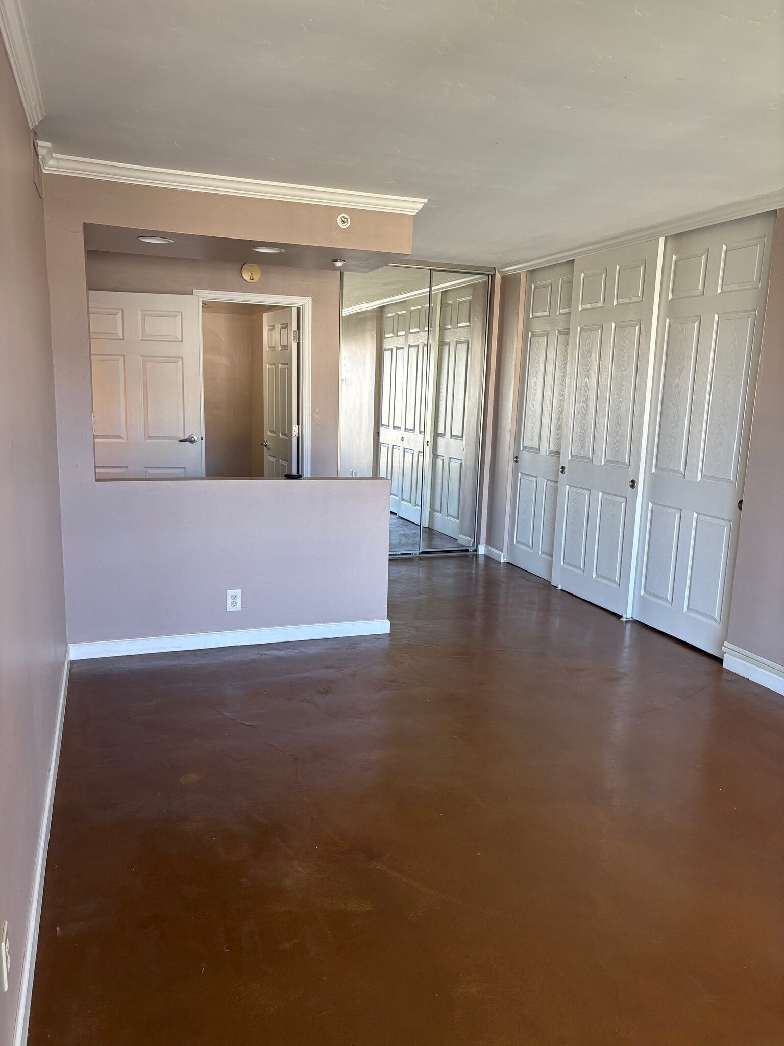 Master bedroom with 5 closet door- custom closet - 500 N St