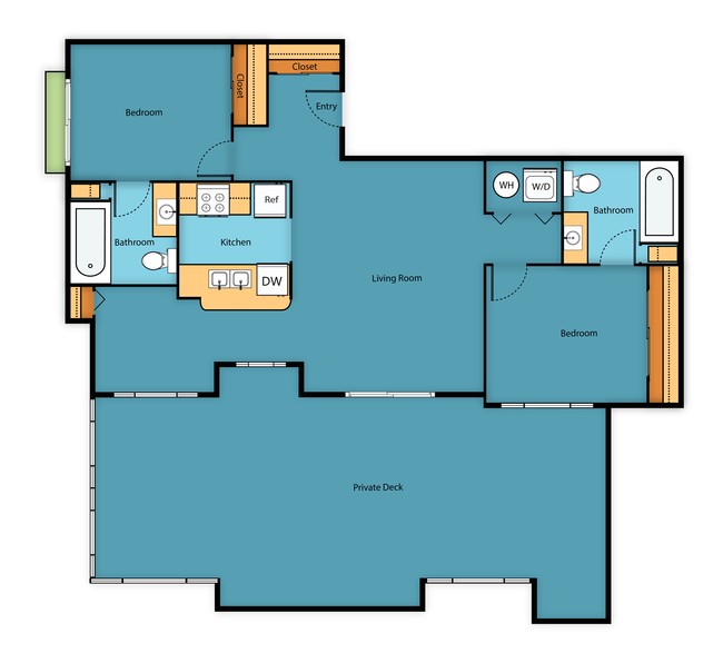 Floorplan - Sir Gallahad Apartment Homes