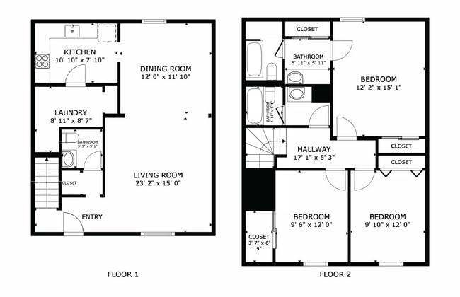 Floorplan - Crystal Grove Townhomes