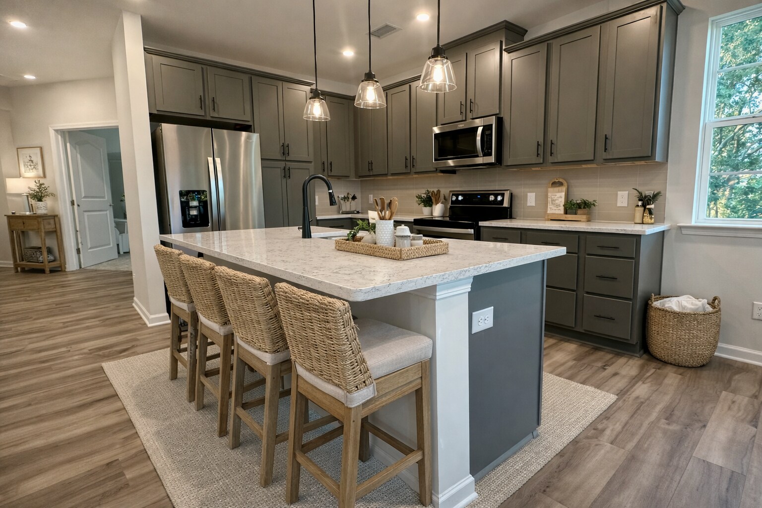 kitchen staged - 4455 Reed Creek Dr