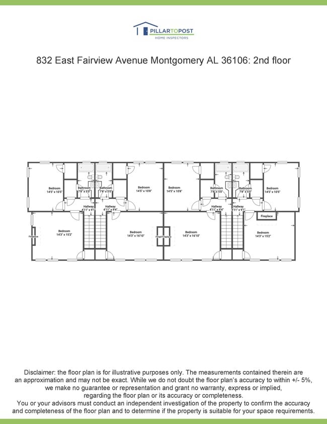 Top Floor Floor Plan - Lebron Townhomes