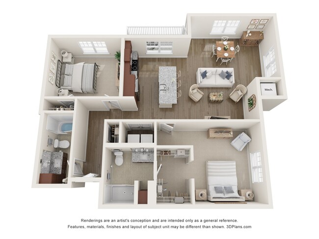 Floorplan - The Fern 55+ Apartments