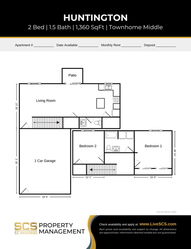 Floorplan - SCS Chilton Apartment Community