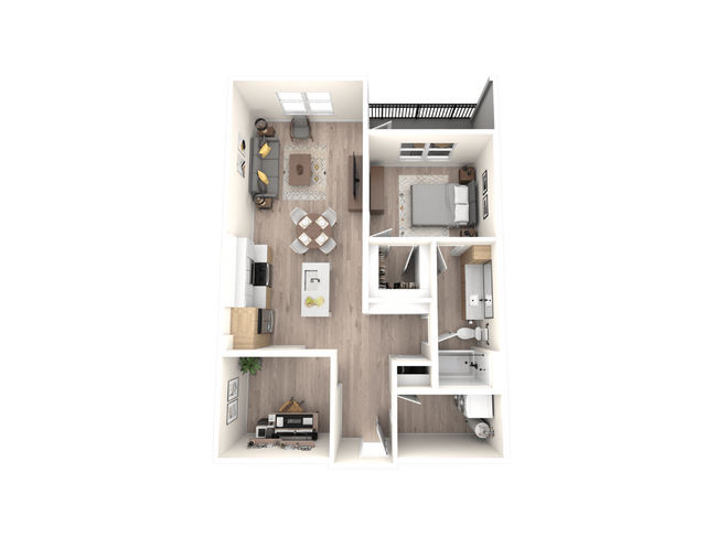 Floorplan - Tempo at Nine Mile Station Apartments