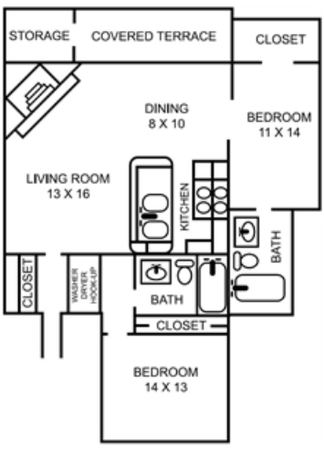 Floorplan - Country Club Condos