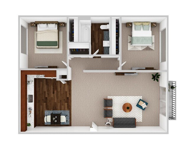 Floorplan - Villa d'Shirl-Lee Apartments
