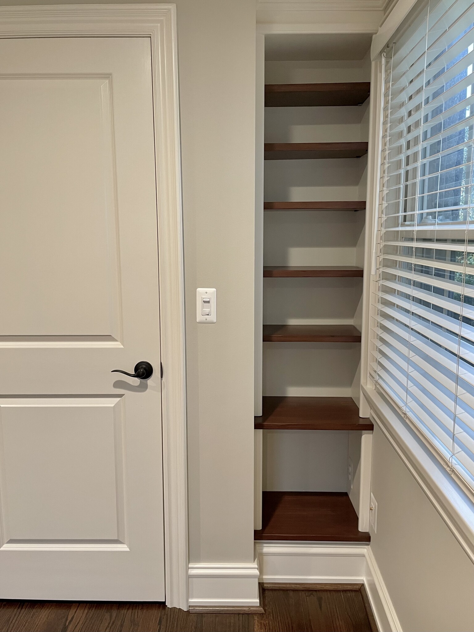 1st Bedroom custom shelving - 1608 Graefield Rd