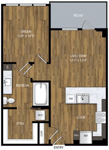 Floorplan - Willamette Tower