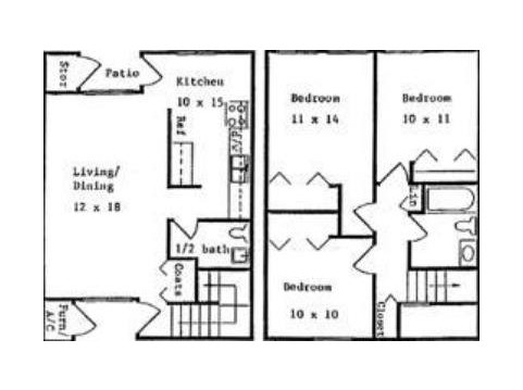 Floorplan - River Run Apartments