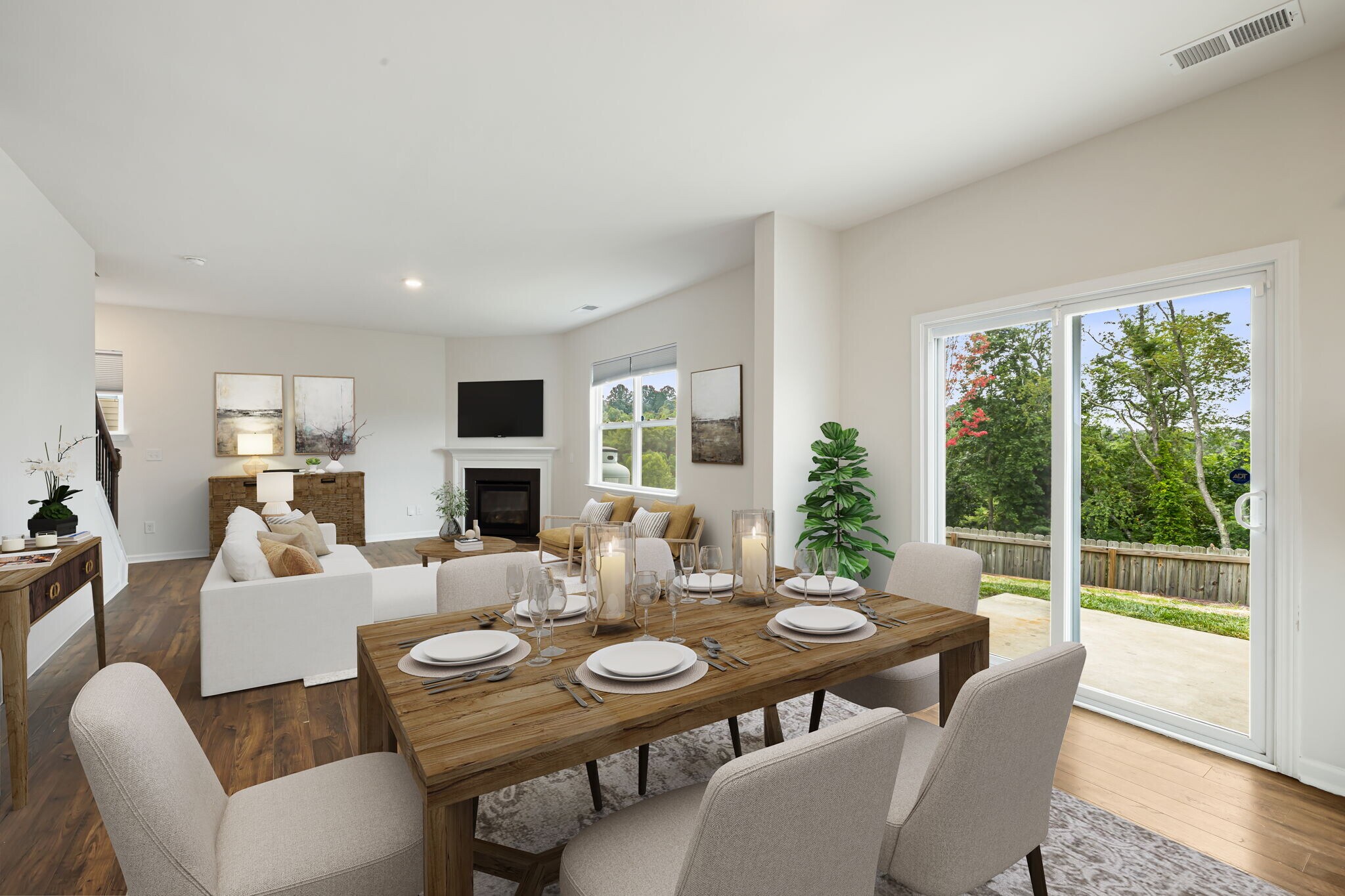 Open living room and kitchen - 206 Marathon Ln