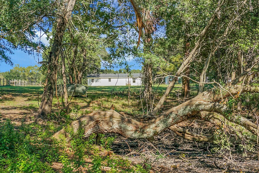 Back yard looking towards rear of house - 2735 Exchange Landing Rd