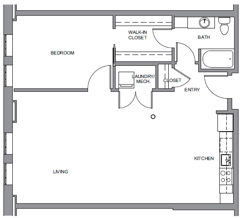 1BR/1BA - Elgin Artspace Lofts - For Artists Only