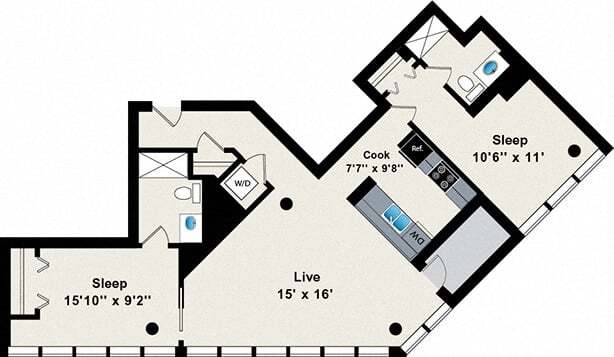 Floorplan - Reside on Green Street