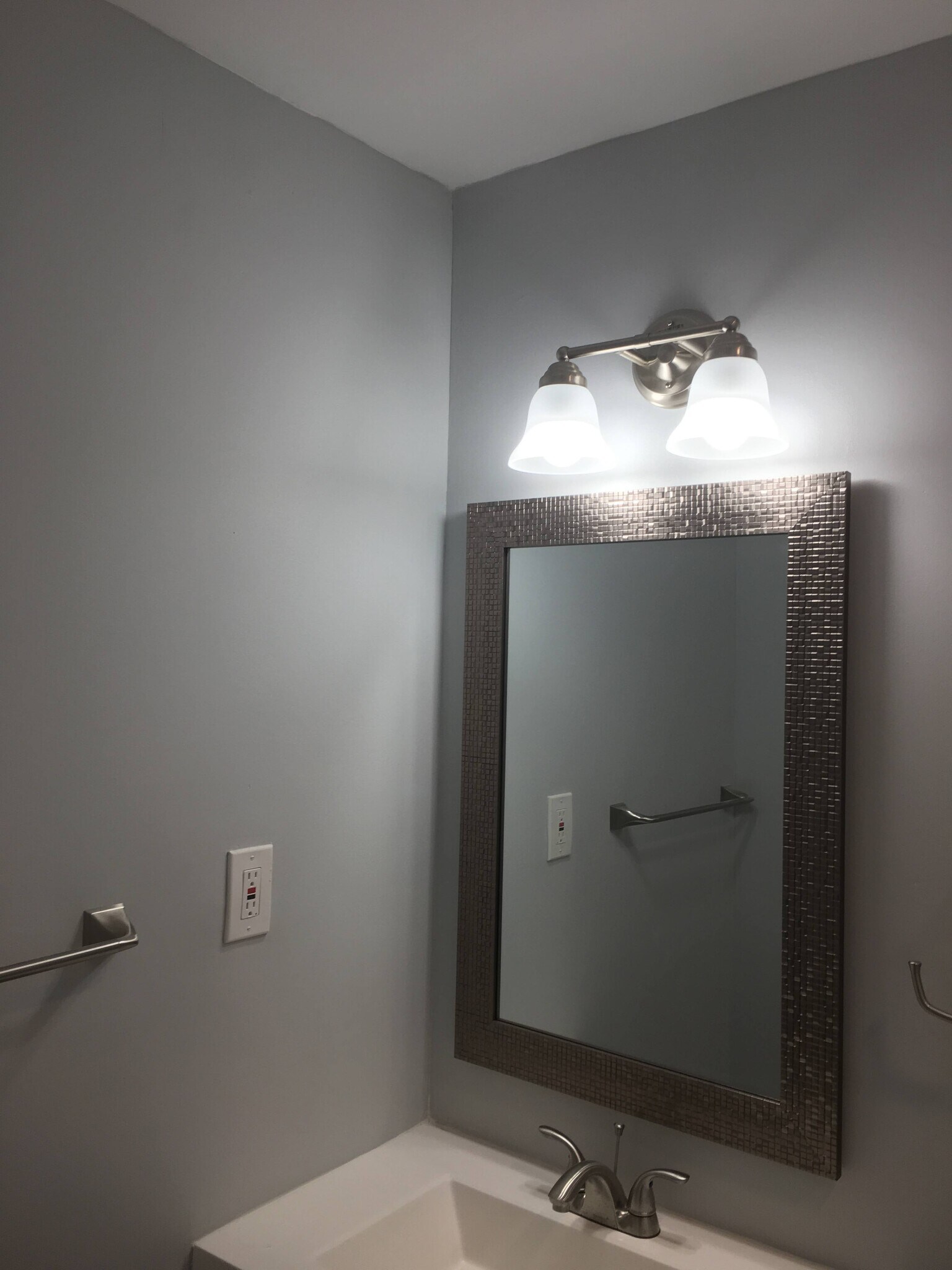Master bathroom vanity mirror. - 12 Mill Street