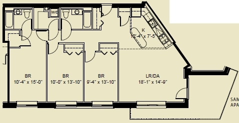 3BR/2BA - The Melody